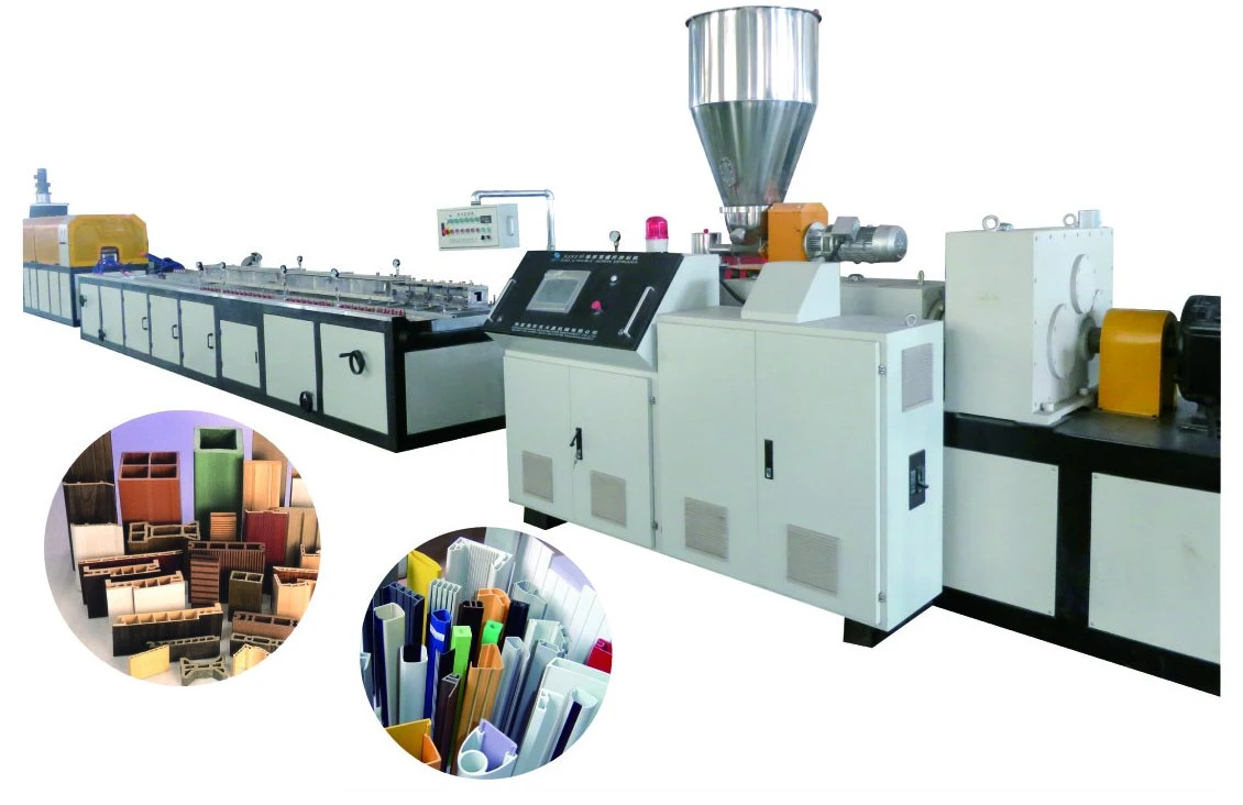 PVC Window Profile Production Line (YF-180, YF-240) Plastic Wood Extruder Machine Plastic PVC Photo Frame Windows and Doors PVC Profile Making Machine