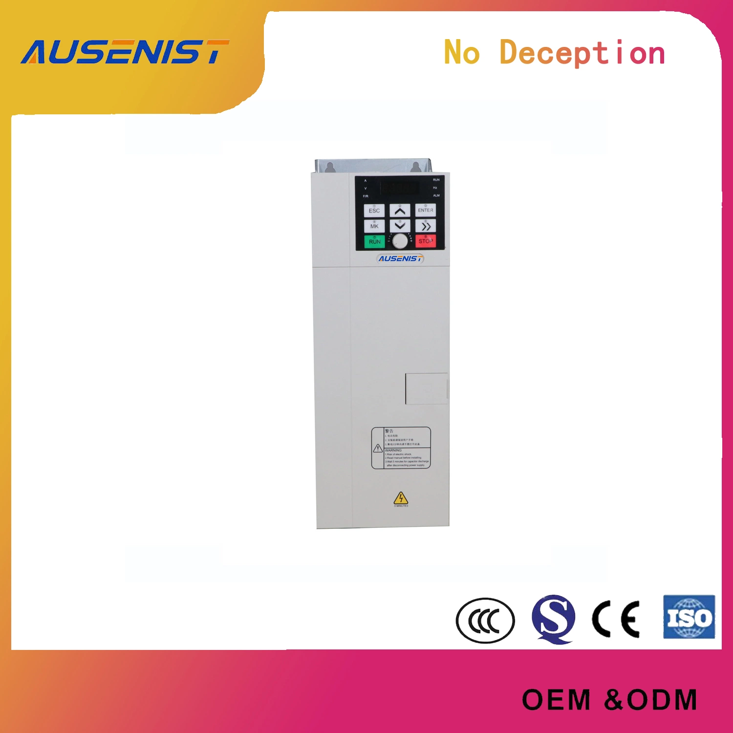 Ausenist Energy Saving Solar Pumping Inverter 2.2kw VFD 3 Phase Solar Pump Inverter Without Battery