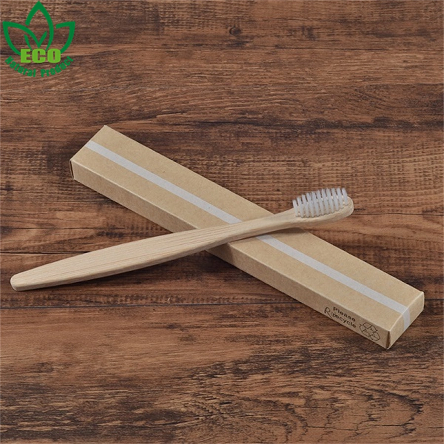Eco Friendly Bamboo Toothbrush Soft Bristle Tip Charcoal for Adults Oral Care Logo Custom Toothbrush 10PC
