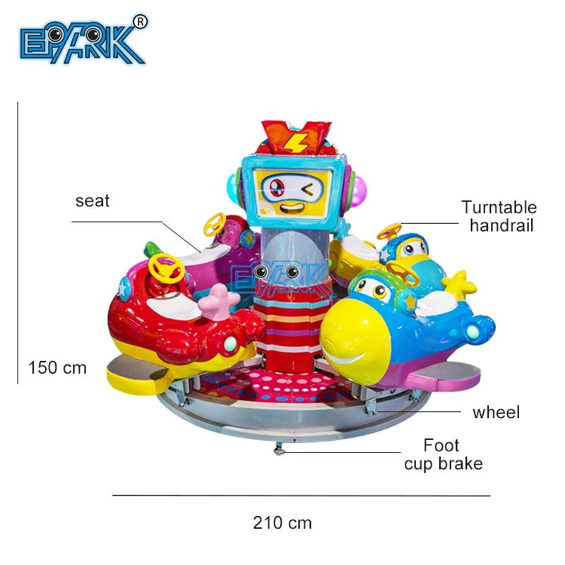 Shopping Center Amusement Park Rotate Fun Flight Coin Operated Kiddie Rides