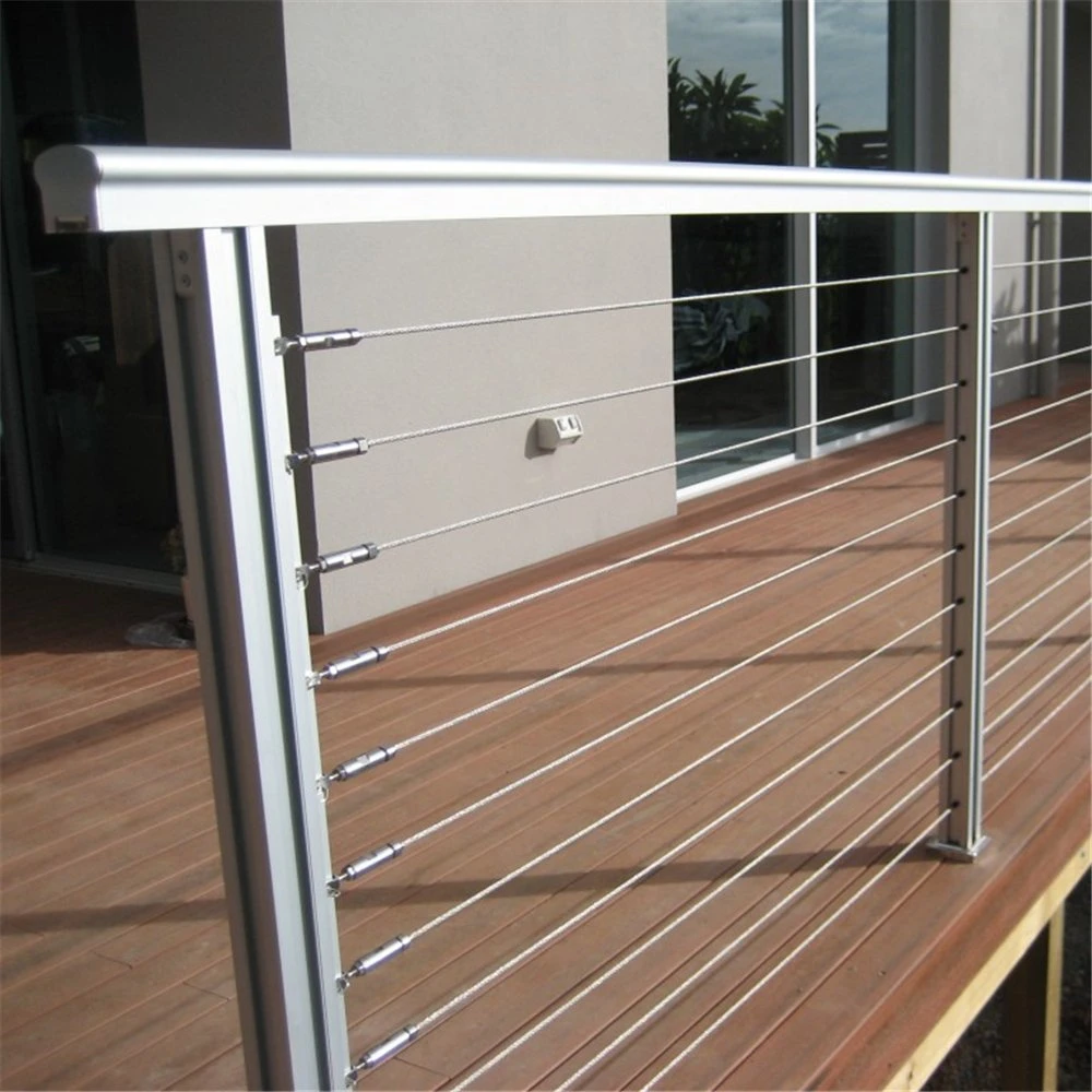 Painted Color Design Stainless Steel Cable Wire Guardrail / Railing