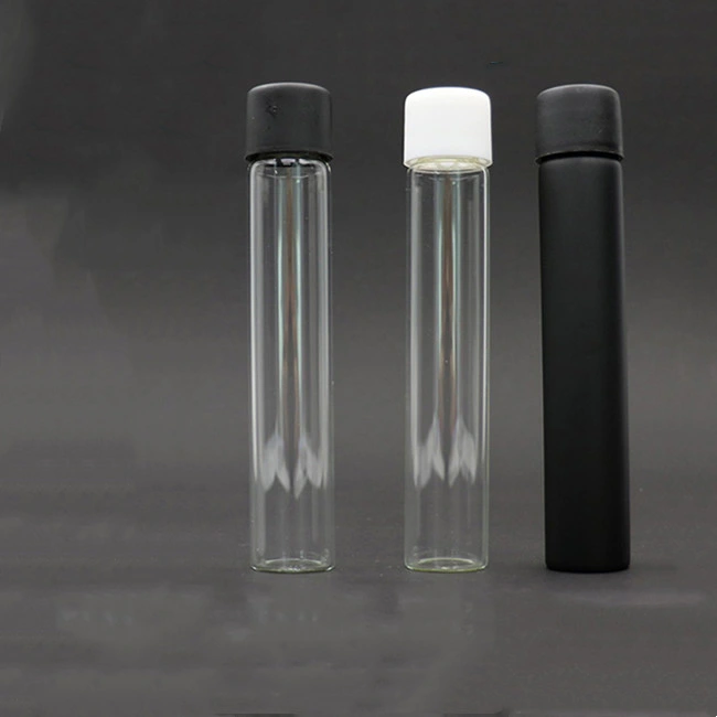 Clear Tubular Mini Wishing Bottle Glass Tube Vials with Childproof Lid 22*116mm