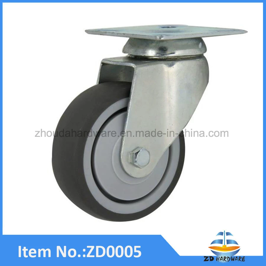 50mm Fixed Orientation Furniture Castor Wheel Industrial Medical Casters