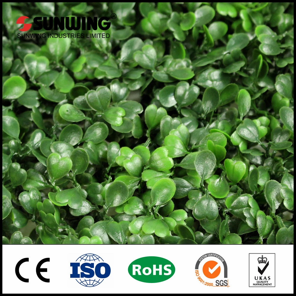 Small Plastic Artificial Green Leaves Plant Lattice Fence for Garden