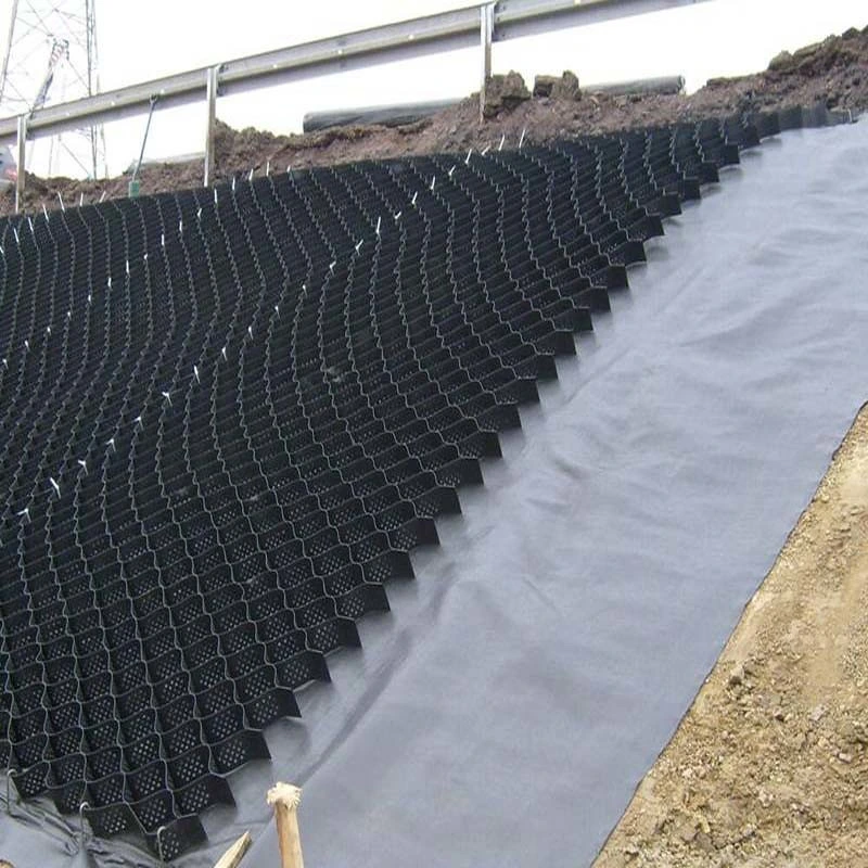 Plastic Gravel Grid Plastic Smooth Textured HDPE Geocell Geogrid for Driveway Plastic Gravel Stabilizer