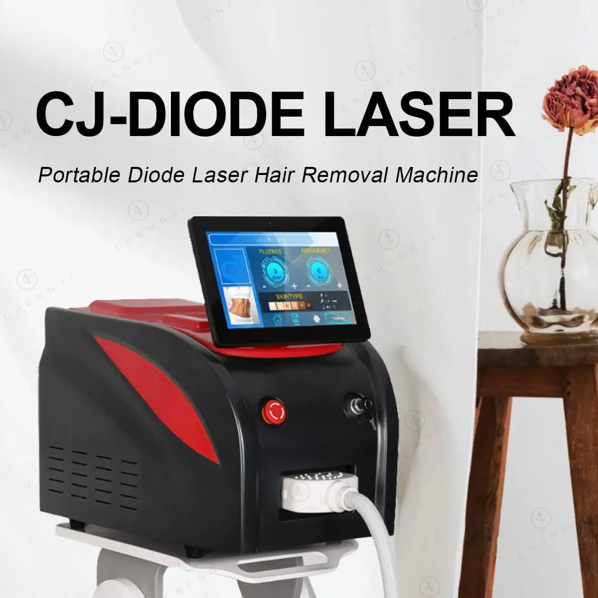 Équipement de beauté à trois ondes de qualité supérieure pour l'épilation au laser diode portable 755 808 1064 nm.