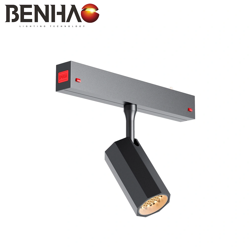 Embedded Commercial Linear Light Magnetic Attraction LED Track Light Without Main Light