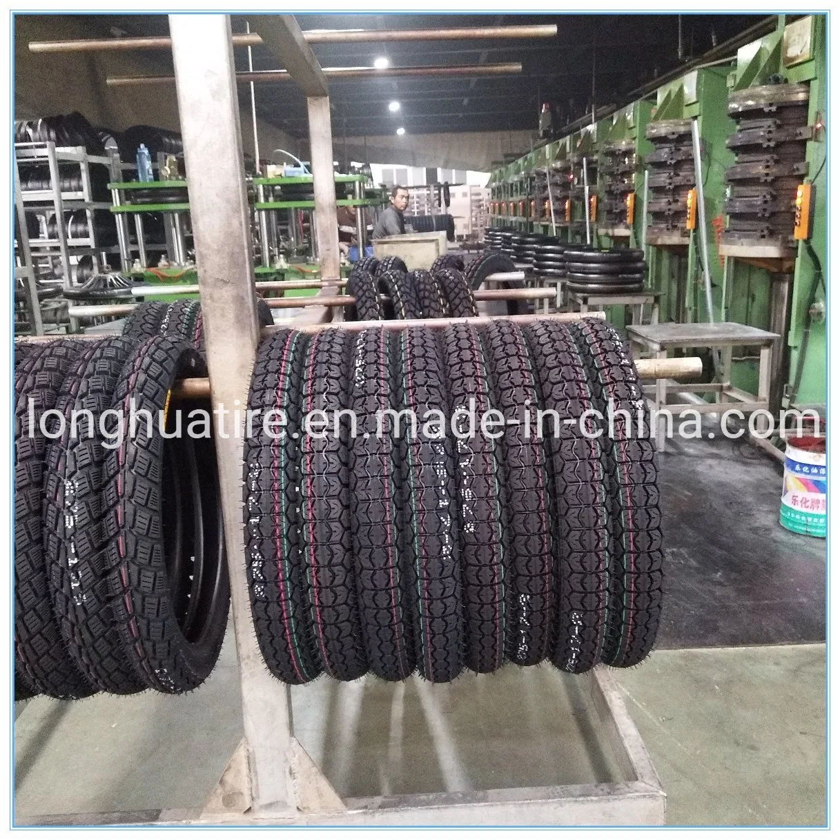 Motorcycle Tire and Tube with Popular Pattern Golden Quality (3.00-17)