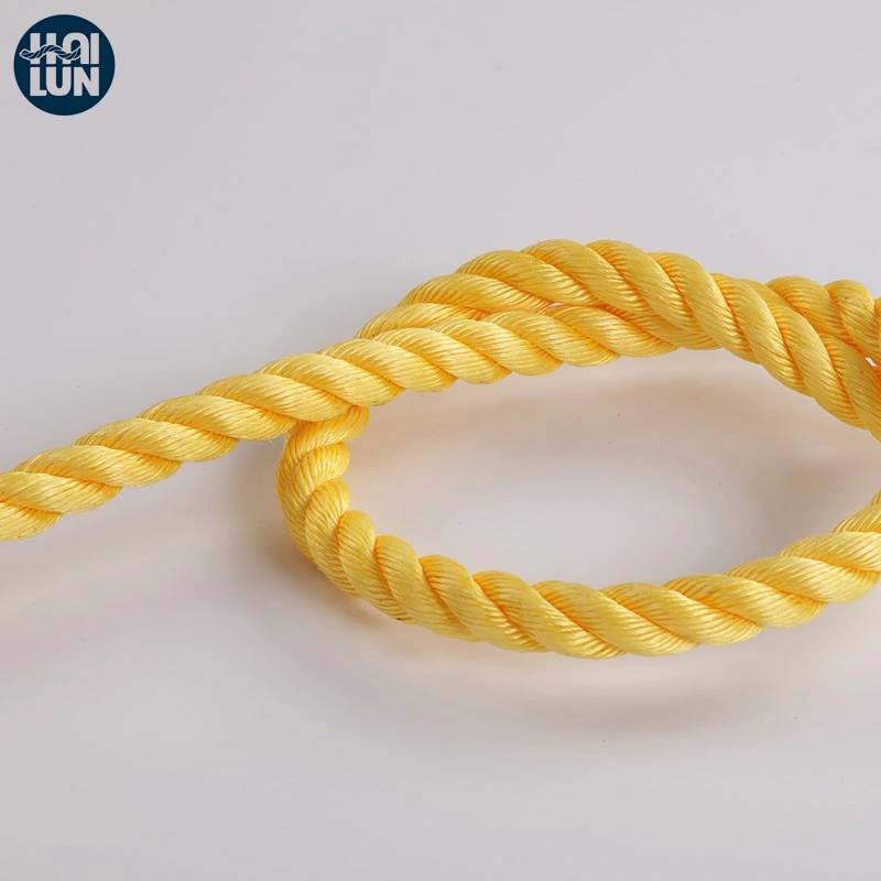3 Strand Twisted Strong PP PE Plastic Textile Rope