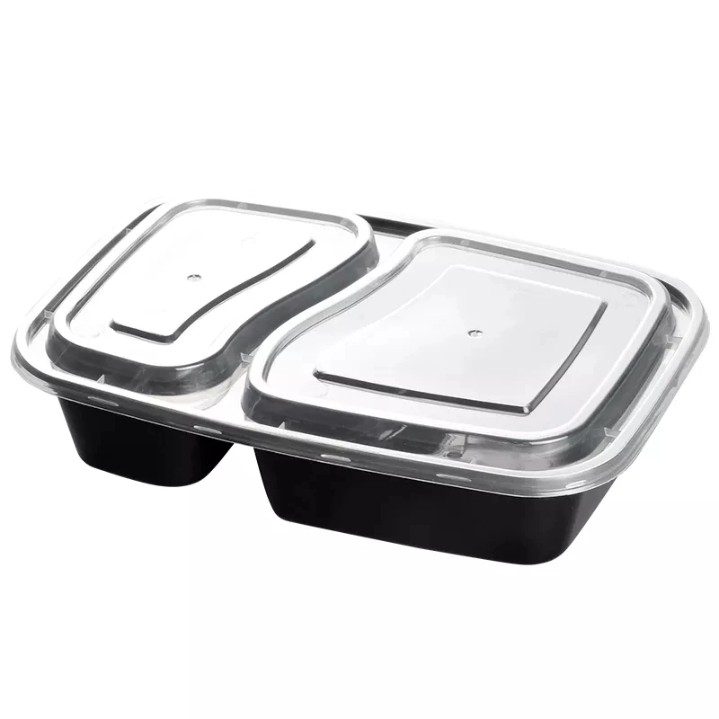 Microwaveable biodegradables los recipientes de comida para llevar para ir a la vez utilizar alimentos Box Lunch microondas biodegradables Bento Box