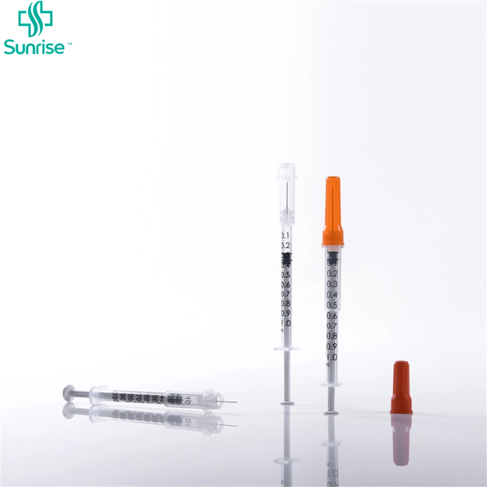 0.3ml and 0.5ml Medical Sterile Disposable Insulin Syringe with Needle