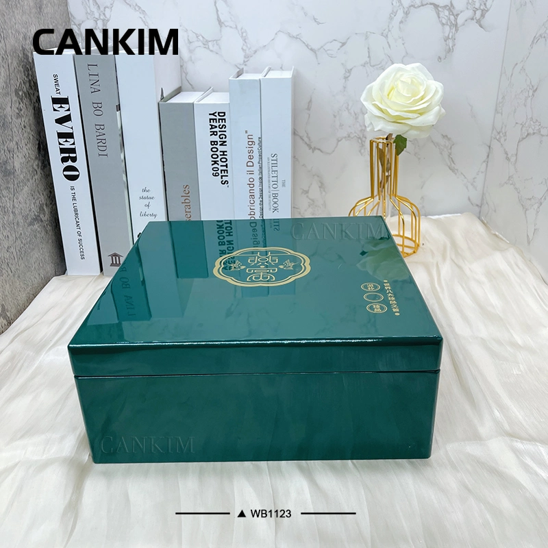 Cankim Tea Wood Box Packaging Luxury Wood Jewelry Boxes Decorative Wooden Storage Box