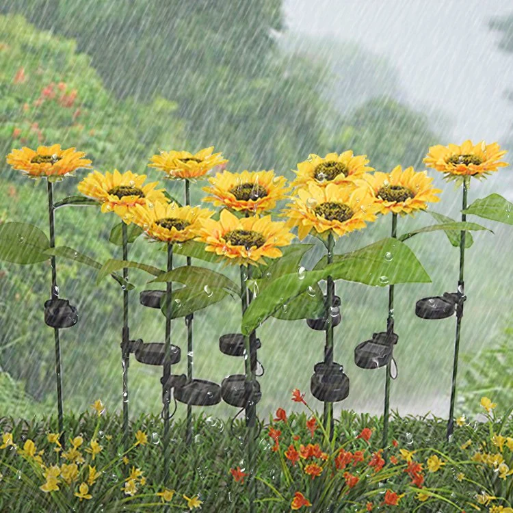 IP65 Waterproof Solar Lawn Light Outdoor Decorative Sunflower LED Light