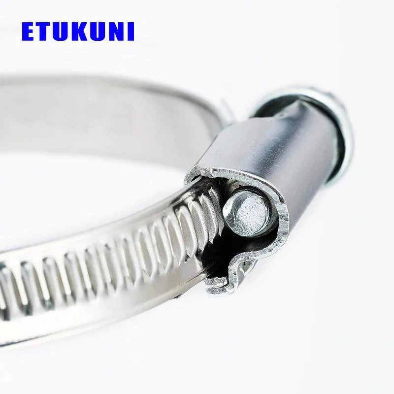 Stainless Steel High Pressure German Type Worm Drive Asymmetry Hose Clamp Gas Tube