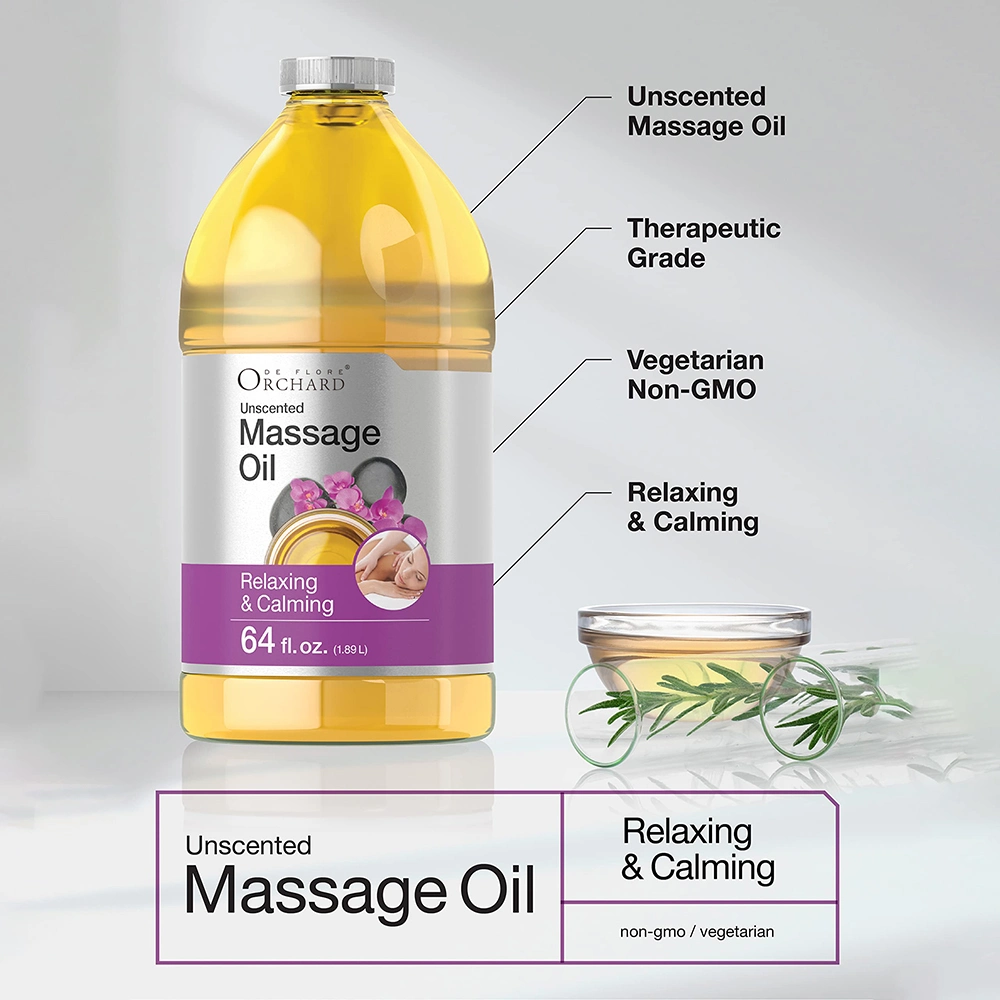 Private Label Skin Care SPA Quality Fast Absorbed Relaxing and Calming Body Massage Oil