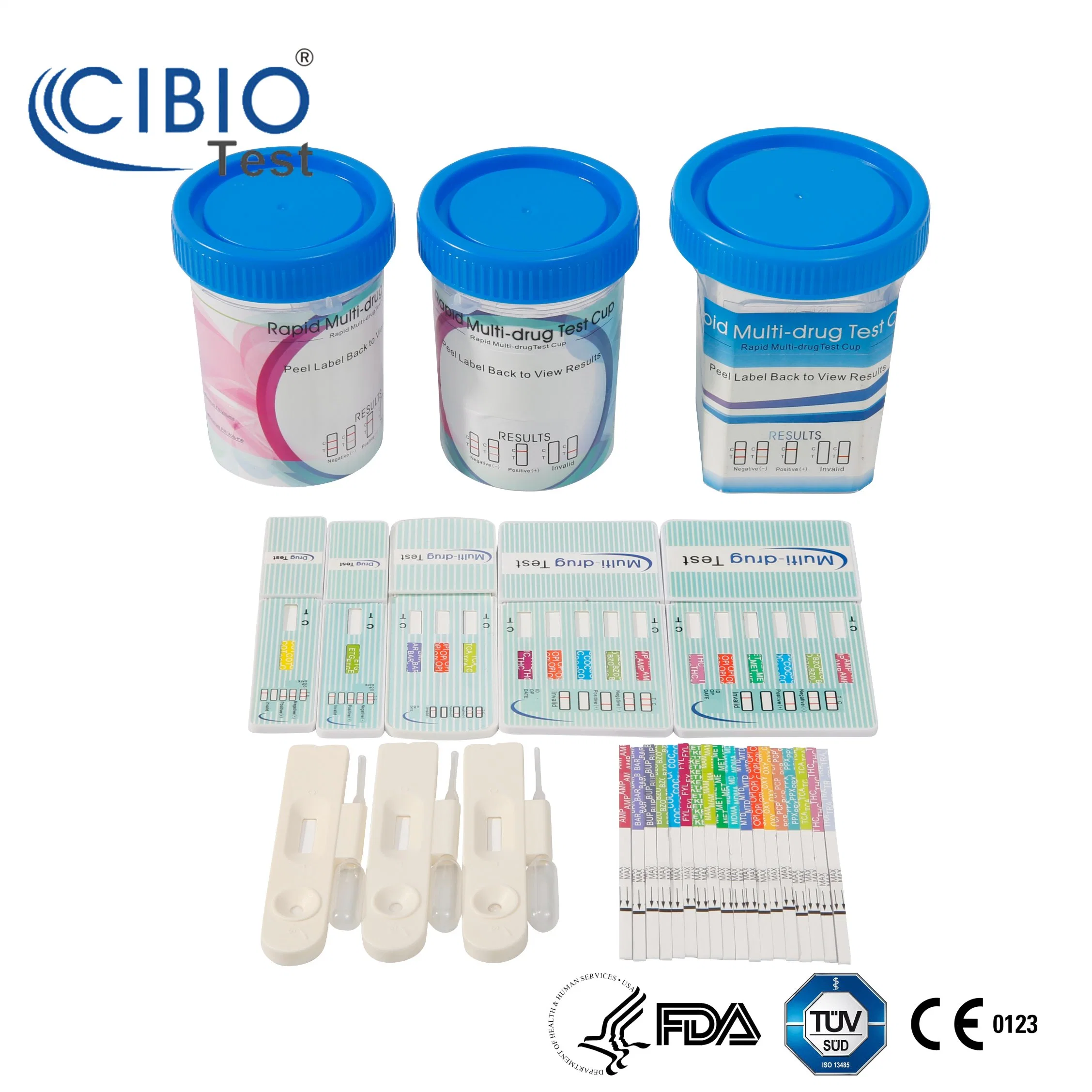 Un paso de la orina Kit Drugtest 16 en 1 taza Drugtest Multi