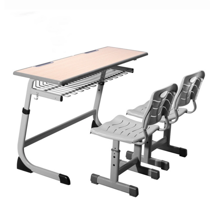 School Furniture Classroom Double Desk and Chairs Used for Students Furniture
