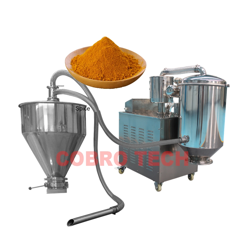 PLC Controlled Granules Elevator Automatic Pneumatic Conveyor Loader Powder Vacuum Feeder