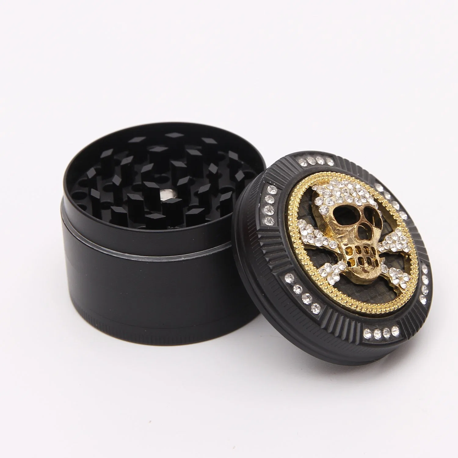 Portable Metal Plastic Custom Logo Smoking Rolling Paper Tobacco Herb Grinder