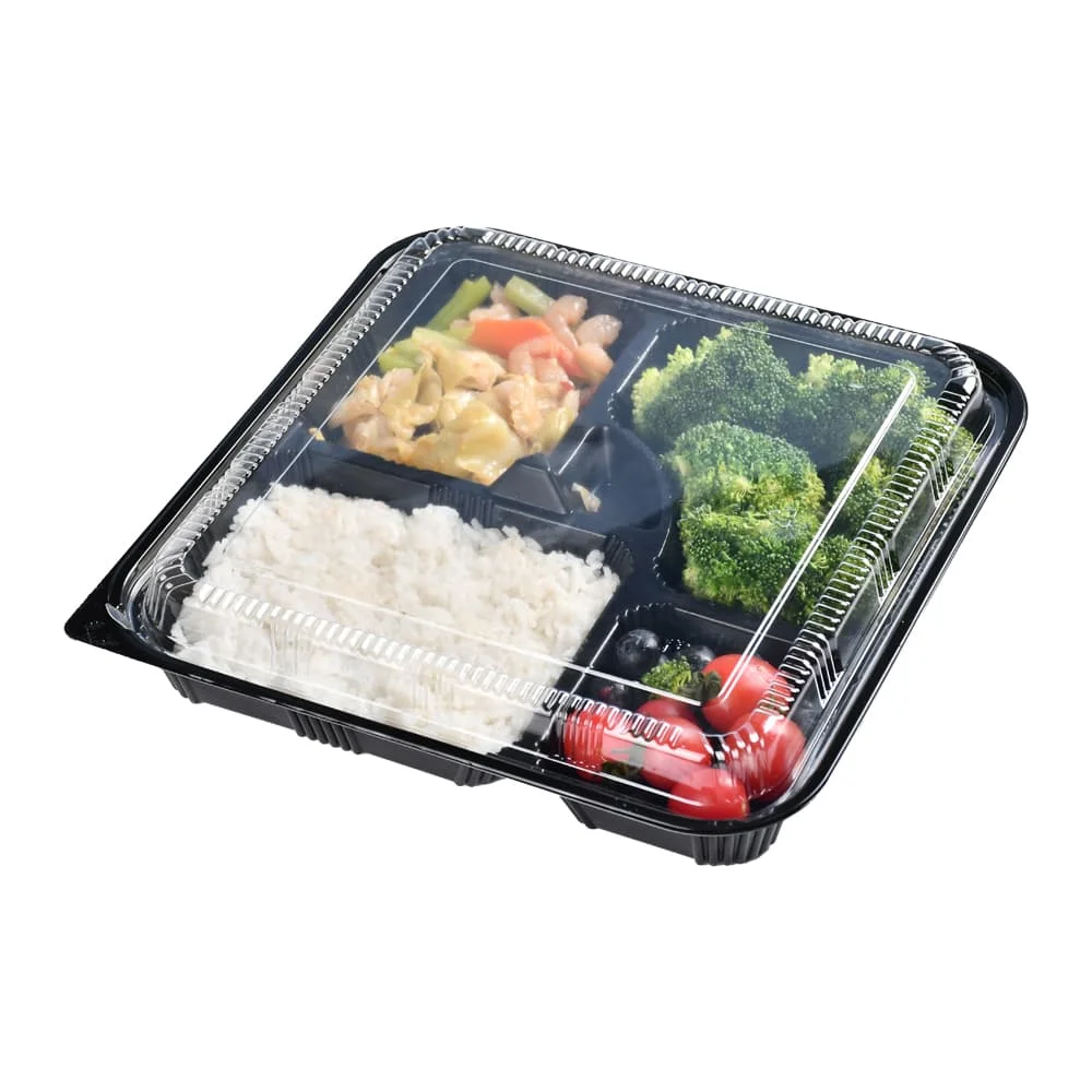 Microwave Safe Take Away Plastic Disposable Rectangular Food Container