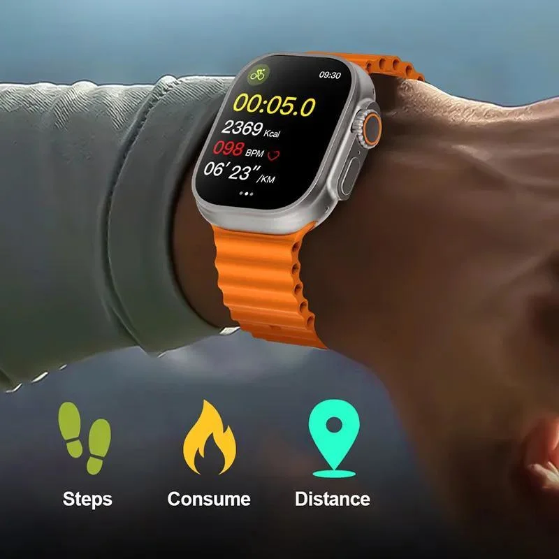 S8 Monitor electrónico de ritmo cardíaco ultra novo pulseira Bluetooth Smartwatch