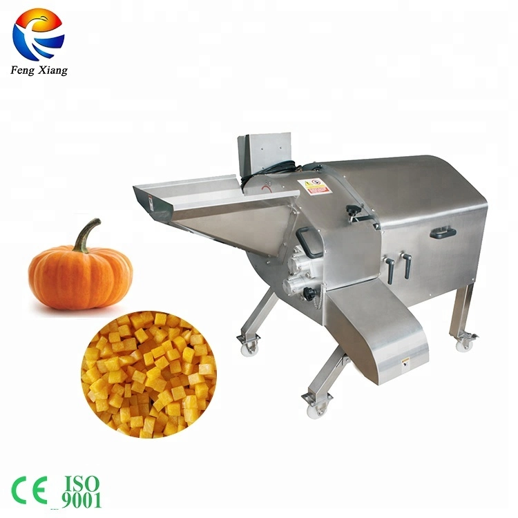 Máquina de corte de calabaza de fruta para la elaboración de cortador de calabaza de cubos de verduras