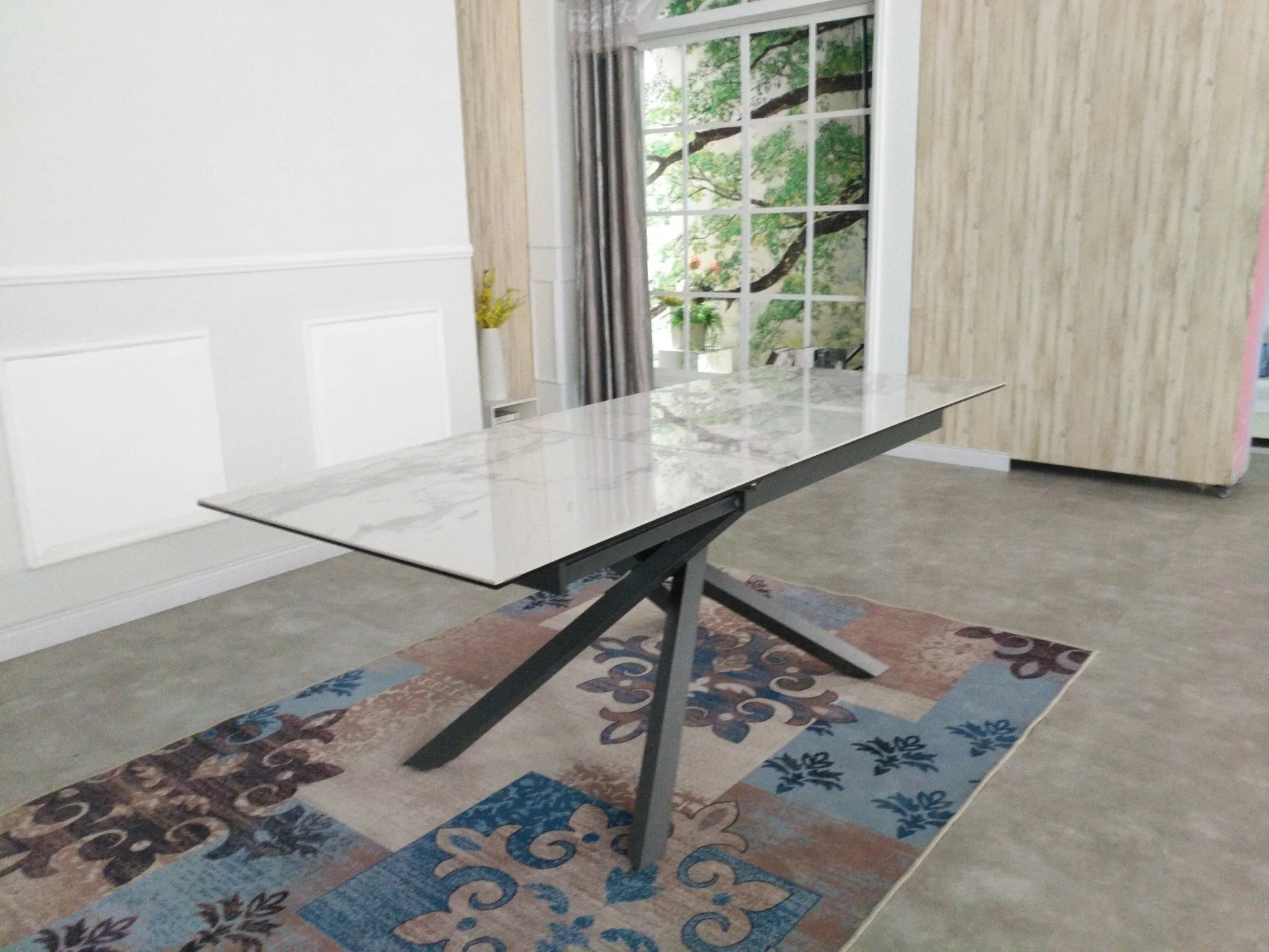 Customized Extension Ceramic Rotary Dining Table