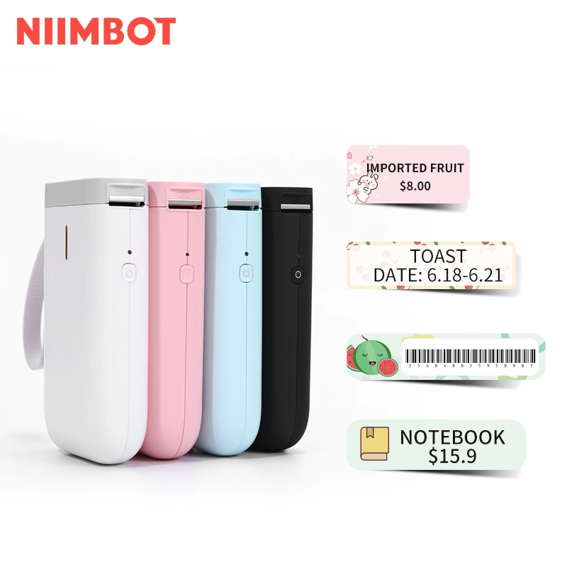 Niimbot Impressora de Etiquetas Térmicas Inteligente Portátil Mini Bluetooth Conectada