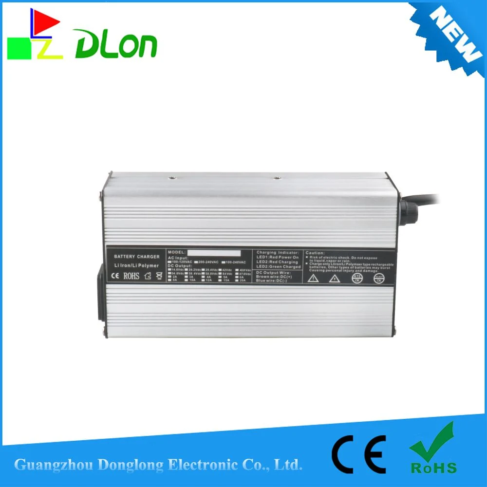 400W 48V 50.4V 54.6V 58.8V 6A Smart Li-ion Battery Pack Charger