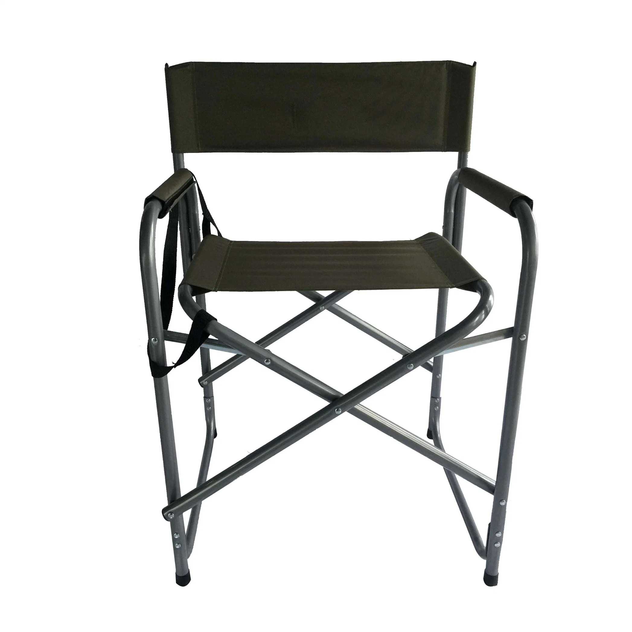Folding Custom Foldable Aluminium Camping Director Chair Padded Seat with Side Table and Side Pockets