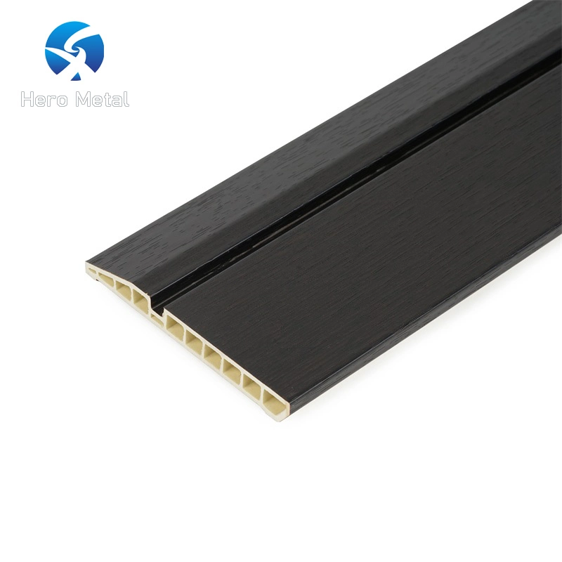 Cheap Price 100mm Living Room Plastic Baseboard Trim PVC Black Skirting Boards