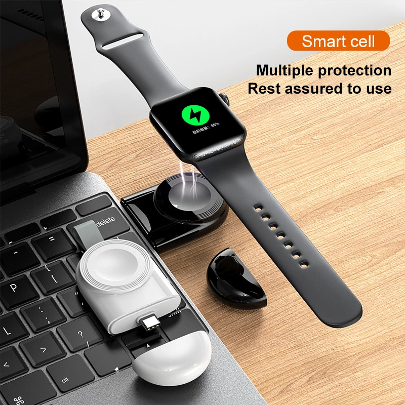 New Arrival Qi Standard Magnetic USB Charging Cable 2W Quick Charge Portable Mini Wireless Charger for Smart Watch iWatch