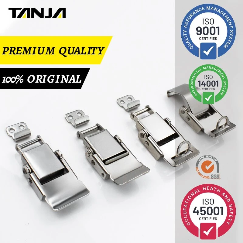 Stainless Steel Spring Loaded Draw Toggle Latch Lock Catch Clamp Clip