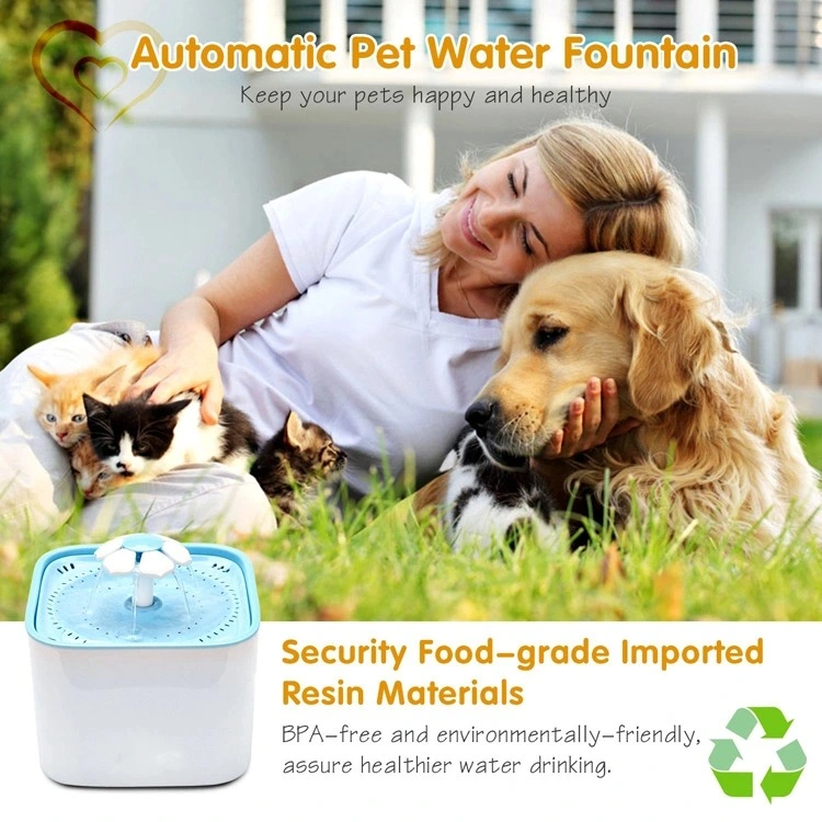 Wholesale Smart Automatic Stainless Steel Dispenser Products Dog Food Bowls LED Cat Drinking Pet Water Fountain