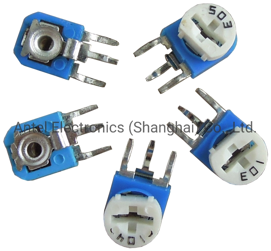 Wh06 Blue and White Horizontal/Vertical Variable Trimmer Potentiometer