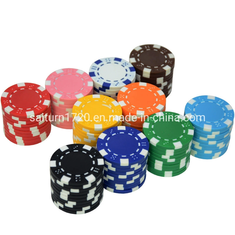 Casino ABS Poker Chip Texas Hold&prime; Em Poker Metal Coins Set Poker Accessories