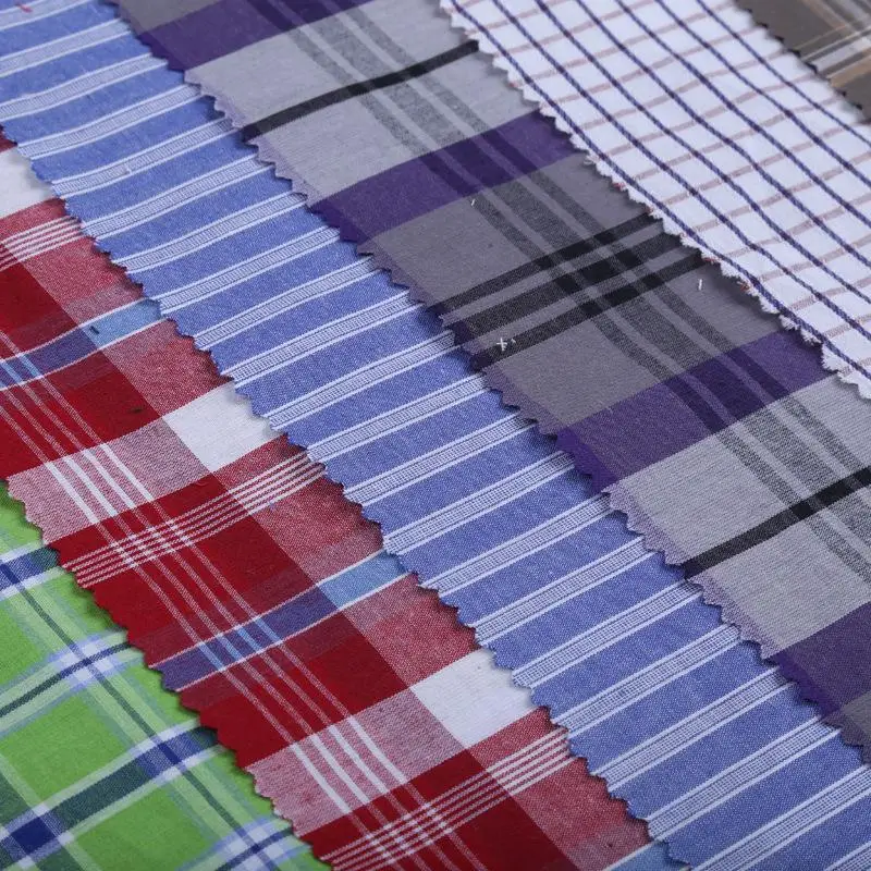 Best Shirting Fabric Yarn Dyed Variety of Stripe Designs Tc65/35 45 X45 128X60