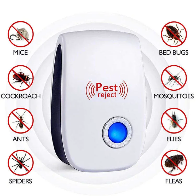 Pest Repeller ultrasónico Plug-in el control de plagas de mosquitos Repeller Indoor