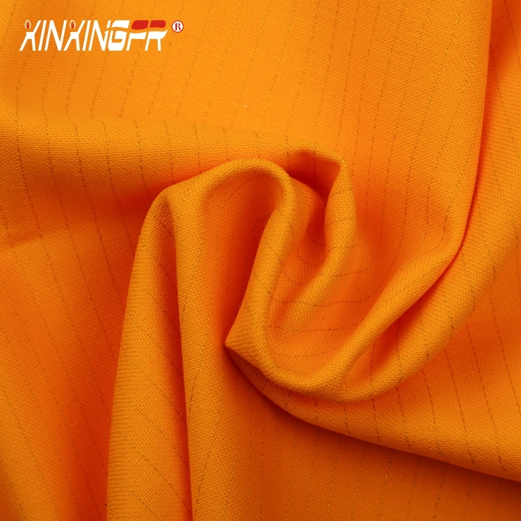 350gr 100% algodón ignífugo resistente tela satinada de textiles para ropa de seguridad