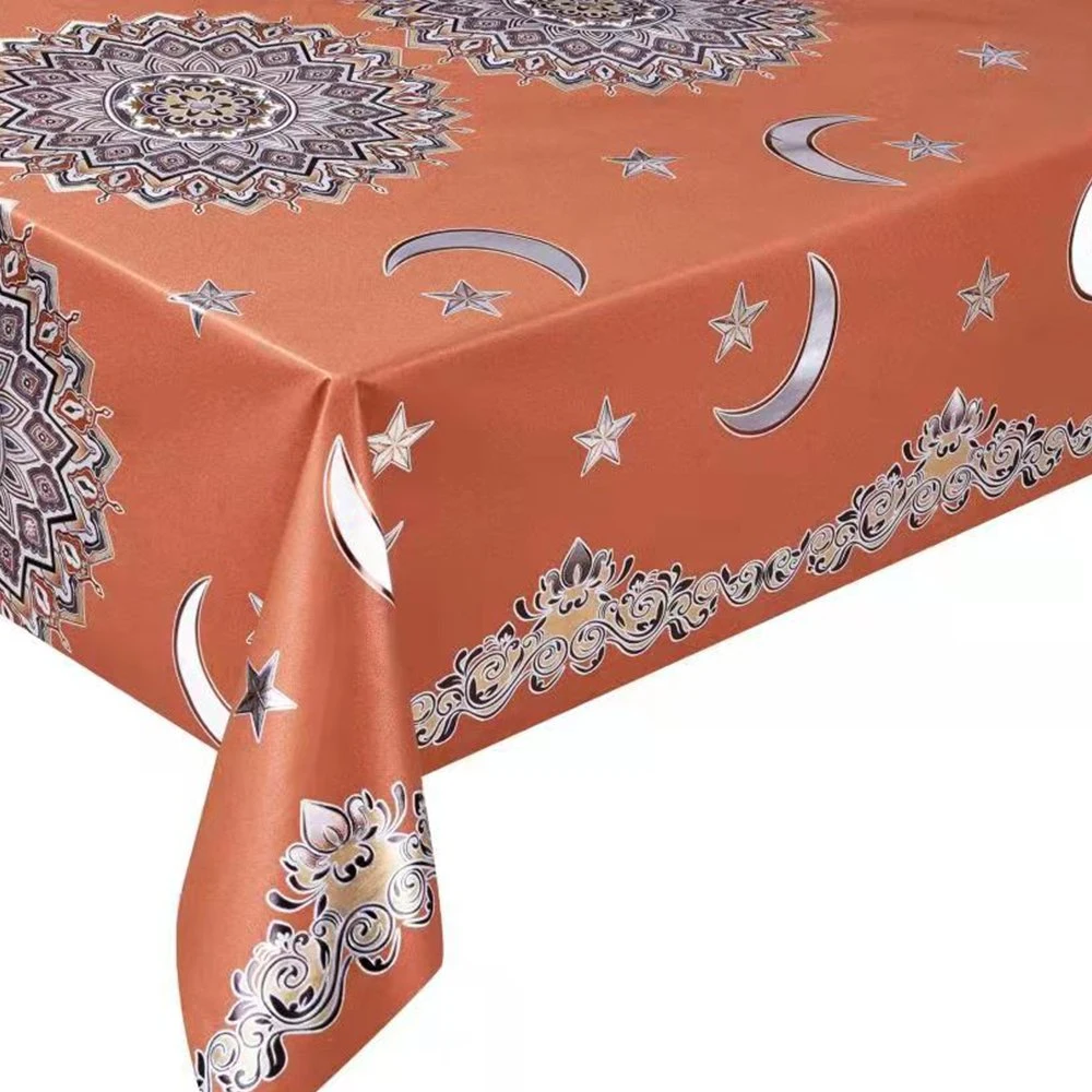 Sample Customization 2022 Custom Waterproof Event Dining PVC Ramadan Decorations Table Covers for Ramadan