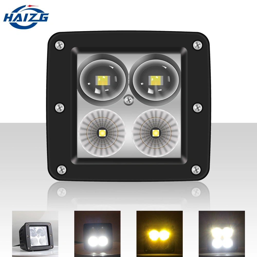 Система освещения автомобиля Haizg 40W Spot светодиодный индикатор для трактора 24V квадратных высокого качества автомобильный светодиодный фонарь рабочего освещения