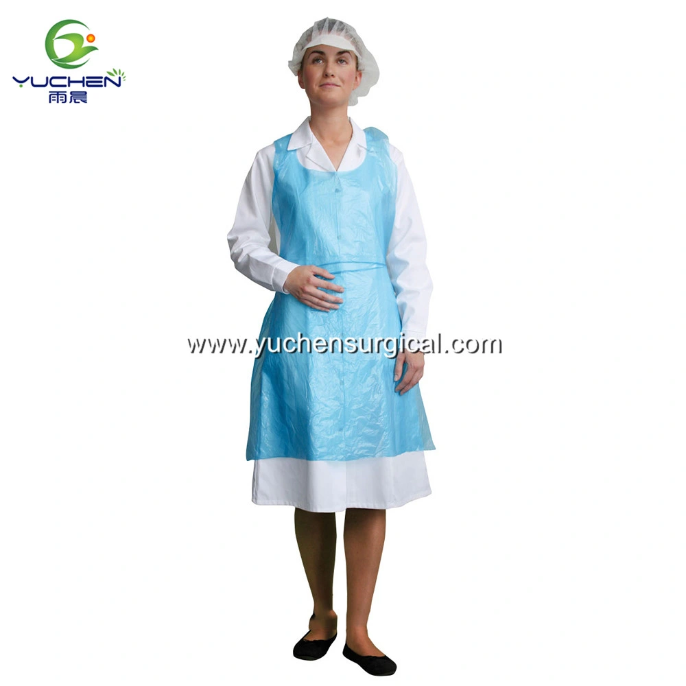 Wholesale/Supplier PE Plastic Disposable Apron Sleeveless Apron for Drink and Food