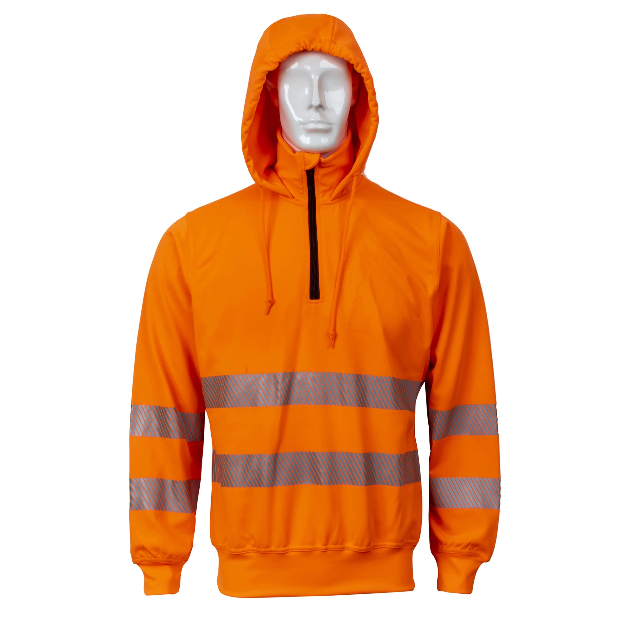 Réfléchissant de sécurité personnalisé Polo T-Shirt De Travail Vêtements de travail pour les hommes Fluorescent Hoodie Vêtements de travail