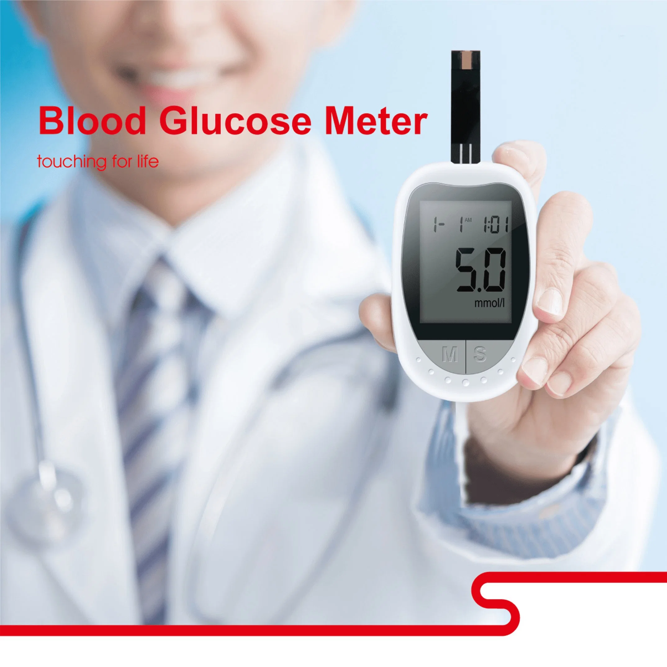 Hirikon Direct Sales Household Medical Devices Blood Glucose Meter with 7 Seconds Test Time and 1 UL Blood Sample