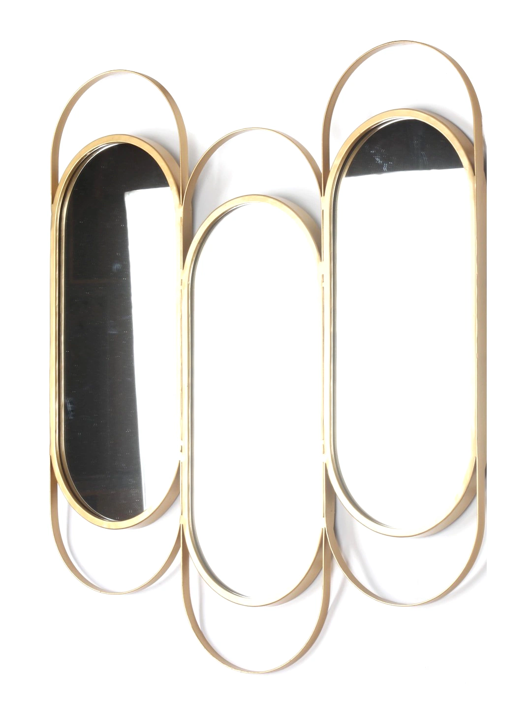 Modern Living Room Decor Wall Framed High quality/High cost performance Metal Frame Teardrop Shape Vintage Gold Wall Mirror Mirrors