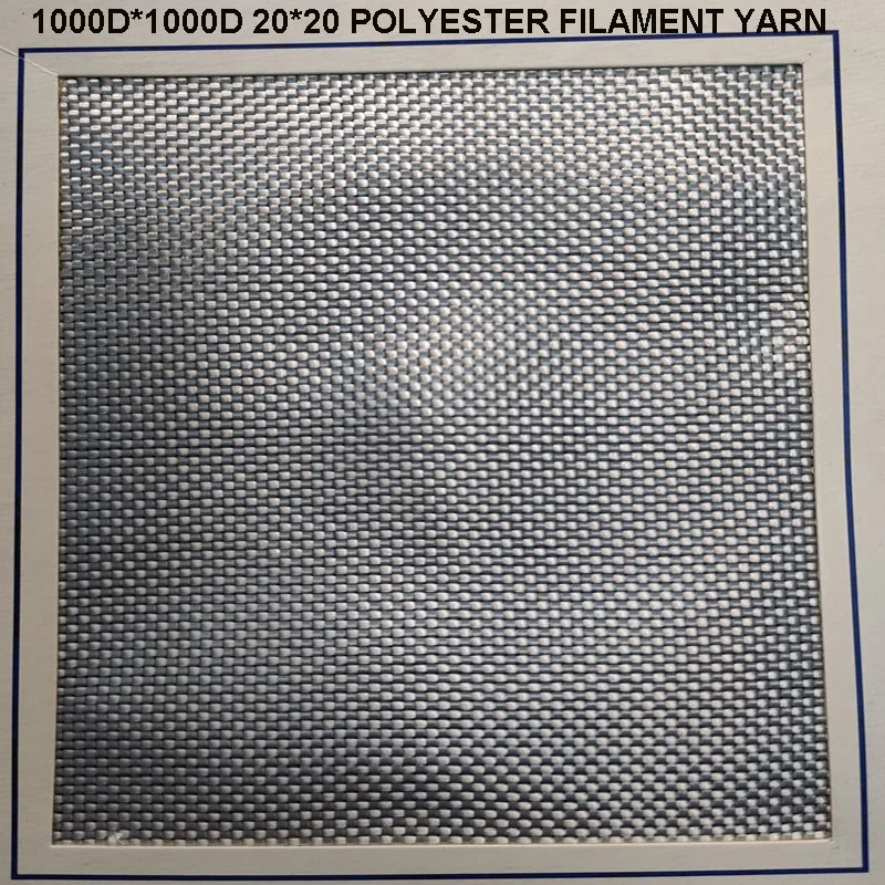 Белая полиэфирная высокая стойкость промышленных пряжи 1000d*1000d 20,5*20,5