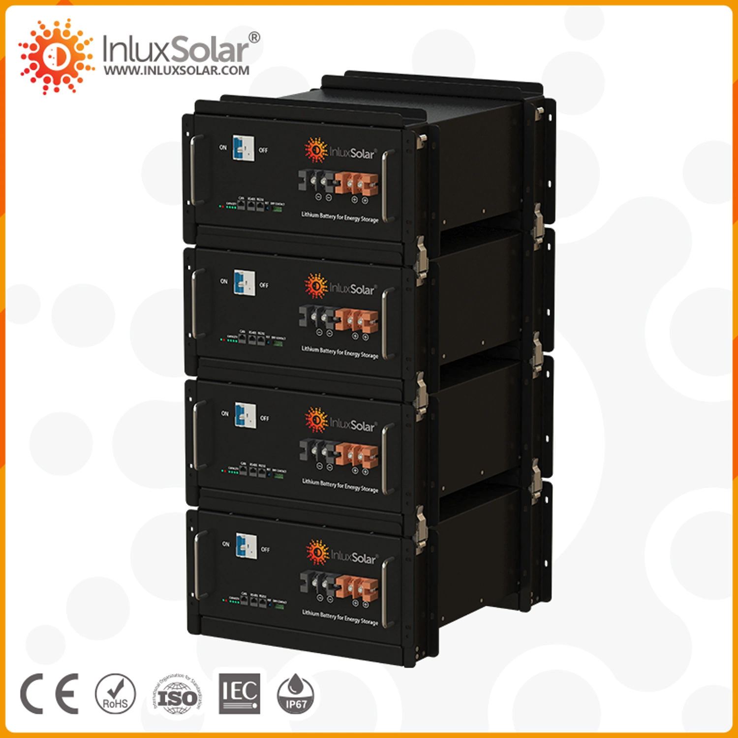 Home Use Solar Power Energy Storage System Inverter Hybrid 5kwh 48V LiFePO4 Cells Batteries Pack for Solar Energy Storage System