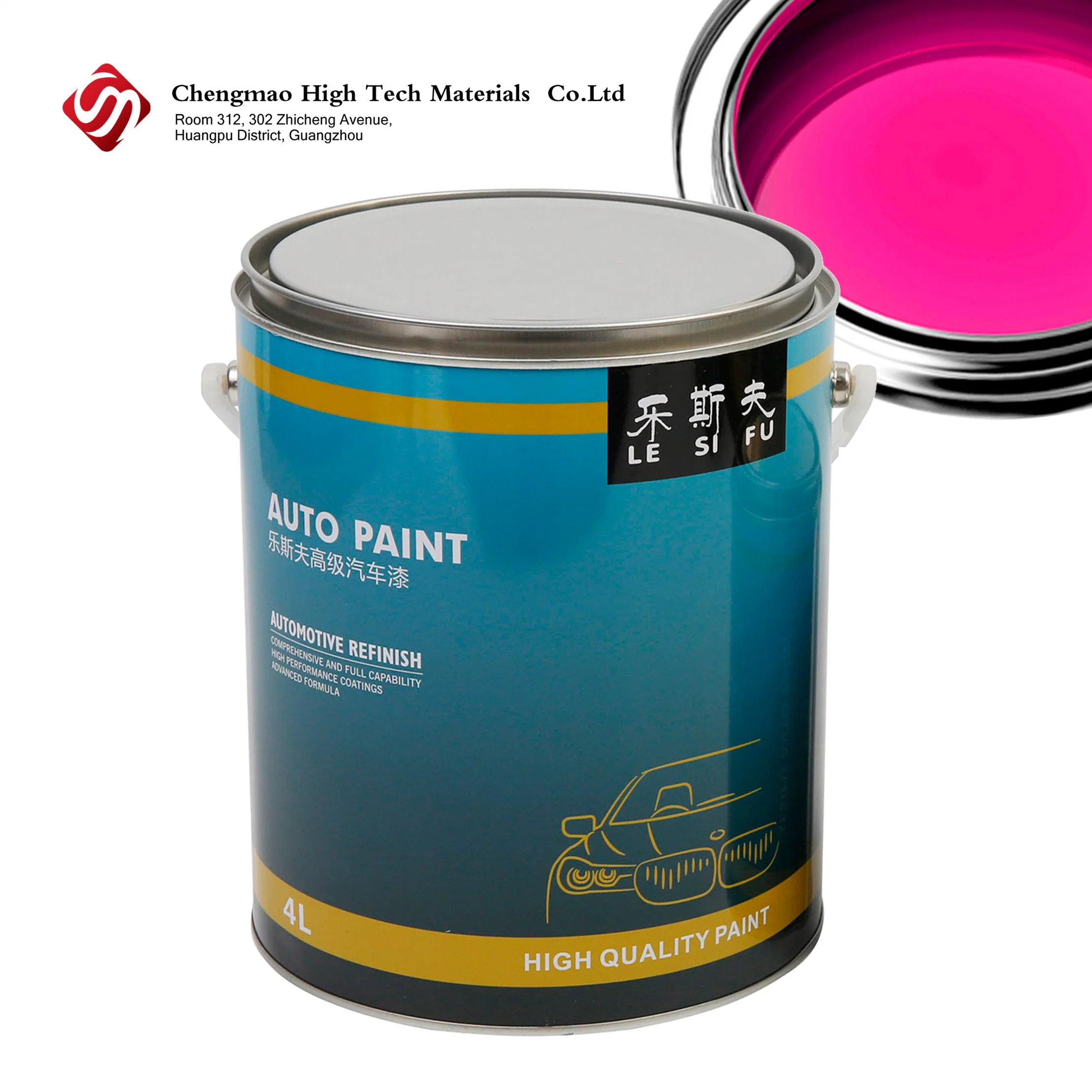 Customized Factory 1K Dark Purple Red Paint for Auto Price