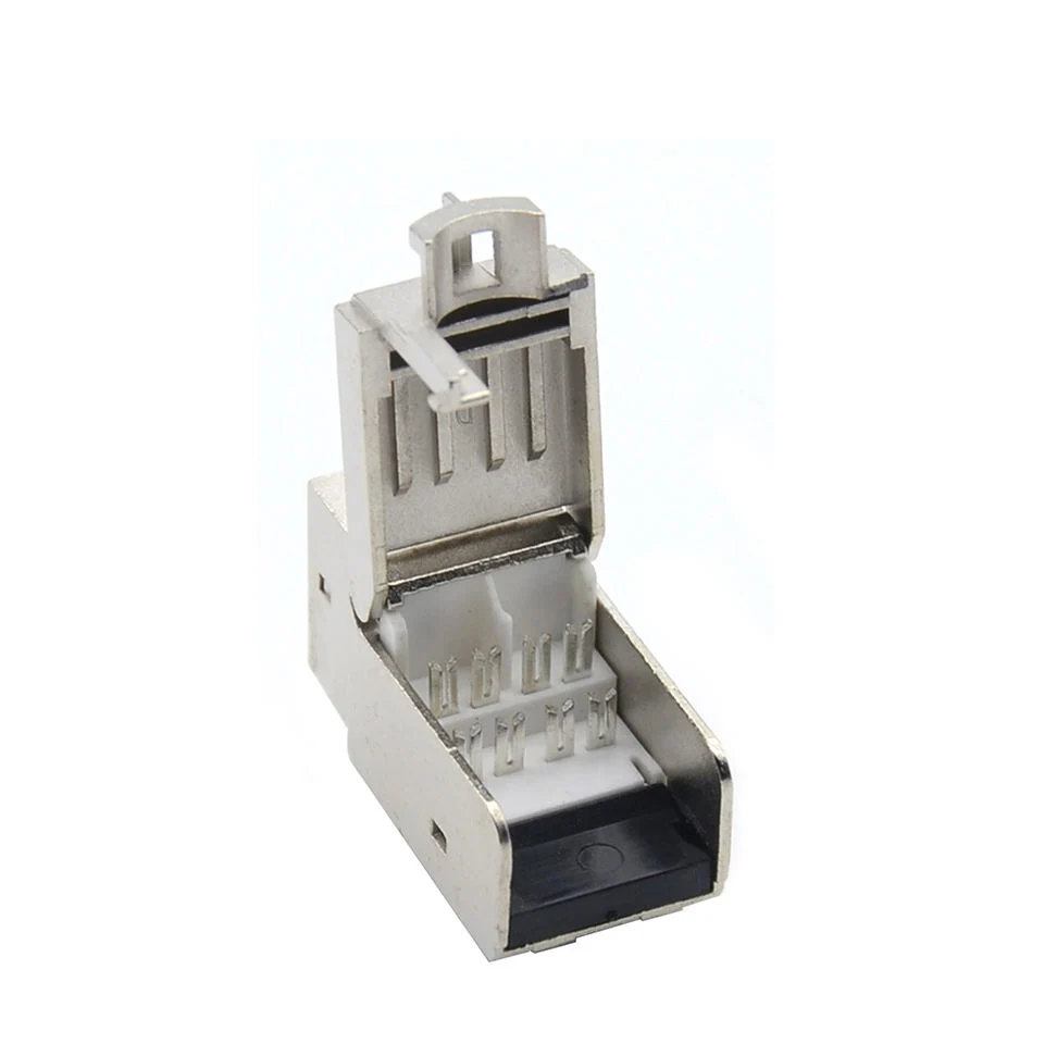 Tooless Cat. 7 STP Network Module RJ45 Keystone Jack