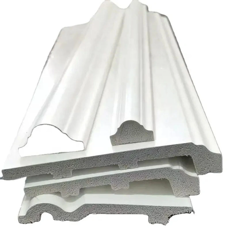 Waterproof Decorative Polystyrene Baseboard White Plastic PS Skirting Board White PS Moulding Skirting